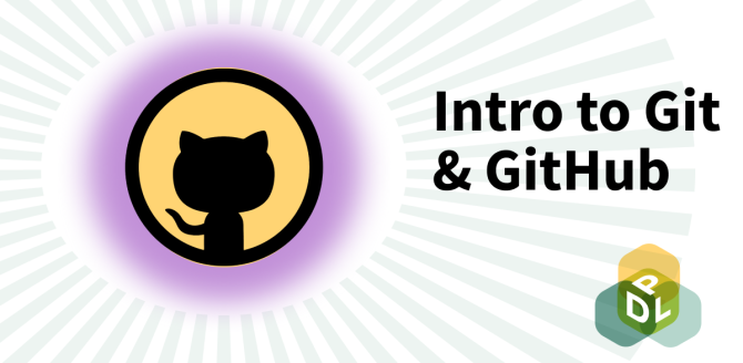 Graphic for Intro to Git & GitHub Workshop