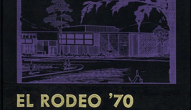 Cover of 1970 edition of El Rodeo, the Cal Poly yearbook