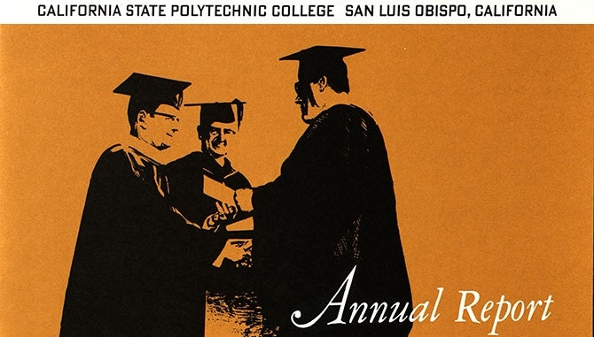 Cover of Cal Poly's 1967-1968 Annual Report